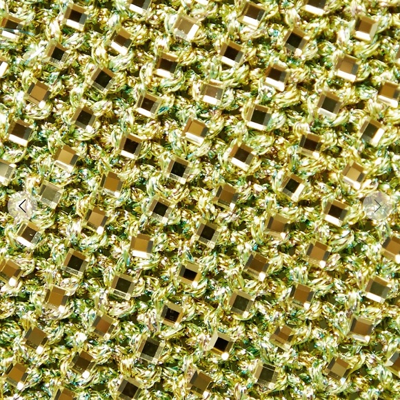 GUCCI Cropped crystal metallic knit wide-leg pants - Picture 5 of 6